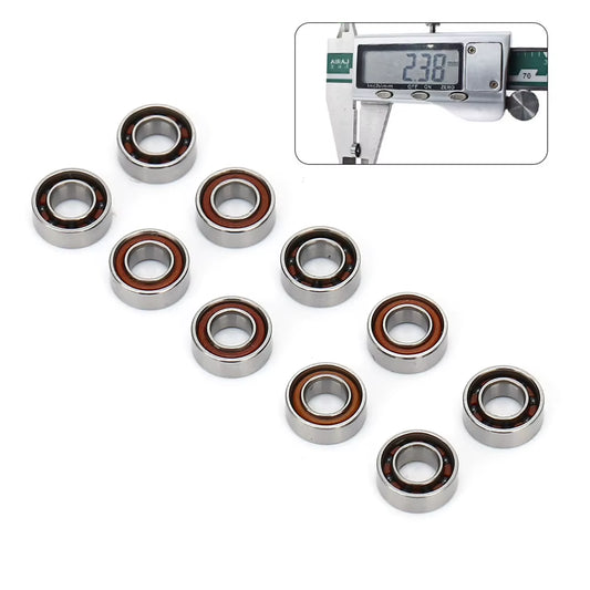 10Pcs Universal Bearing NSK High Speed Dental Handpiece 5 Types Air Turbine Torque Ceramic Balls Spare Parts 3.175X6.35X2.38Mm